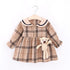 Baby Girl Plaid Long Sleeve Doll Neck Skirt